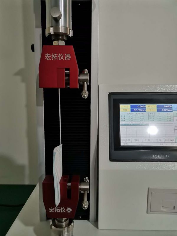 蘇州客戶(hù)采購(gòu)口罩拉力試驗(yàn)機(jī)一臺(tái)